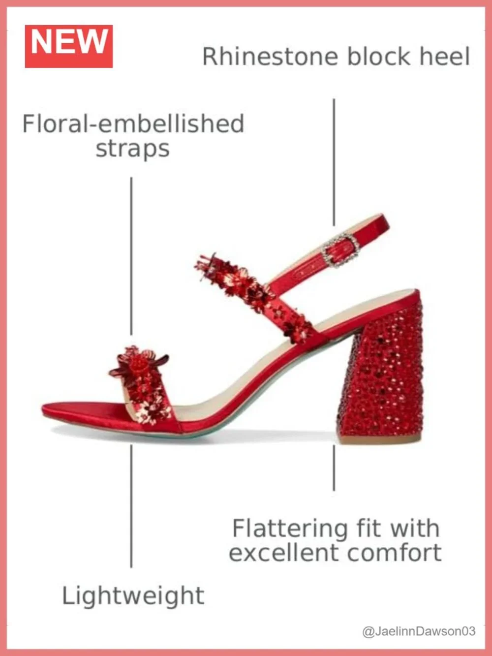 Heeled Sandals with Rhinestone Block Heel Ankle Strap Gladiator Open Toe
